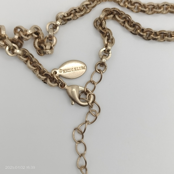 Heidi Klum Gold Tone Link Chain 20" Necklace Minimalist Feminine Classic - Picture 4 of 7
